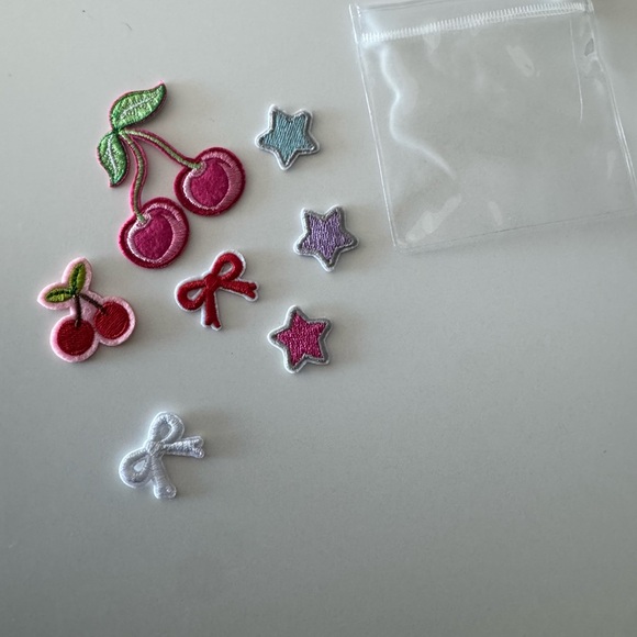 New Holt Renfrew Designer Patch Set Cherries, Stars & Bows Limited Edition Set - Picture 2 of 4